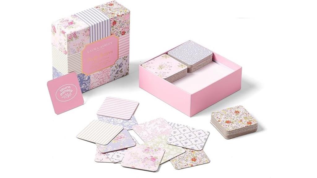 laura ashley floral card game