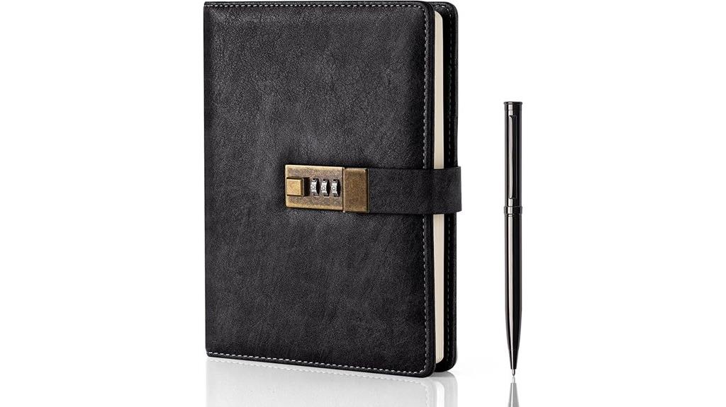 leather diary with lock