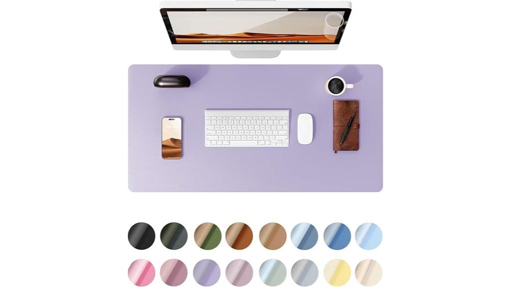 leather office desk mat