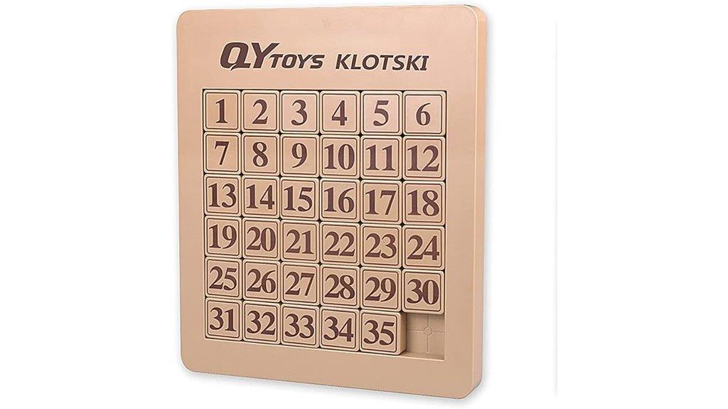 magnetic 6x6 klotski puzzle