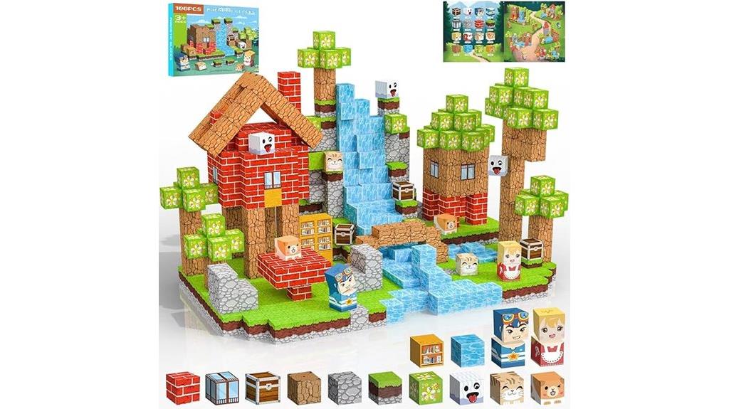 magnetic building blocks set