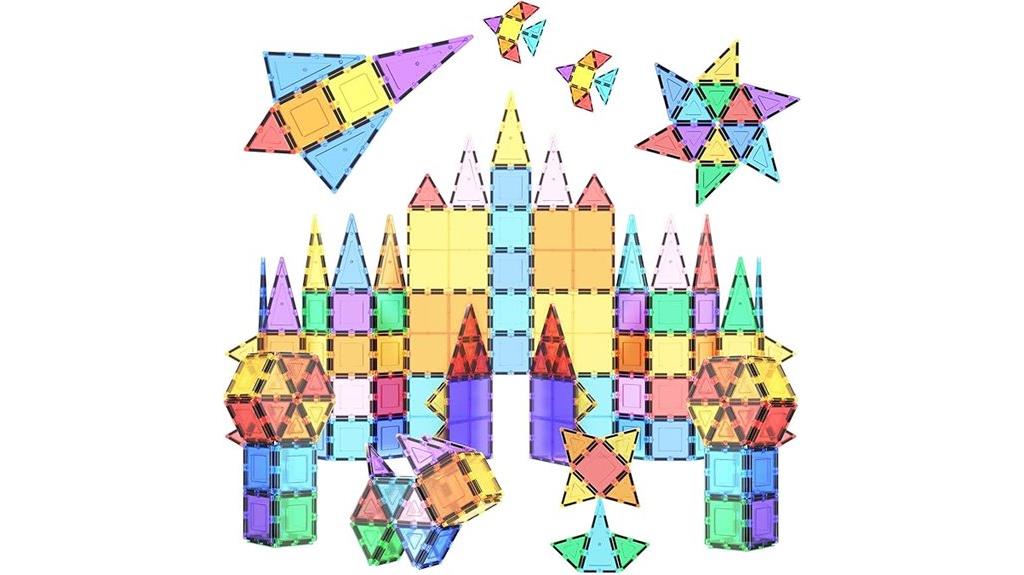 magnetic building tile set