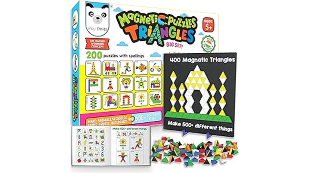 magnetic puzzle with shapes
