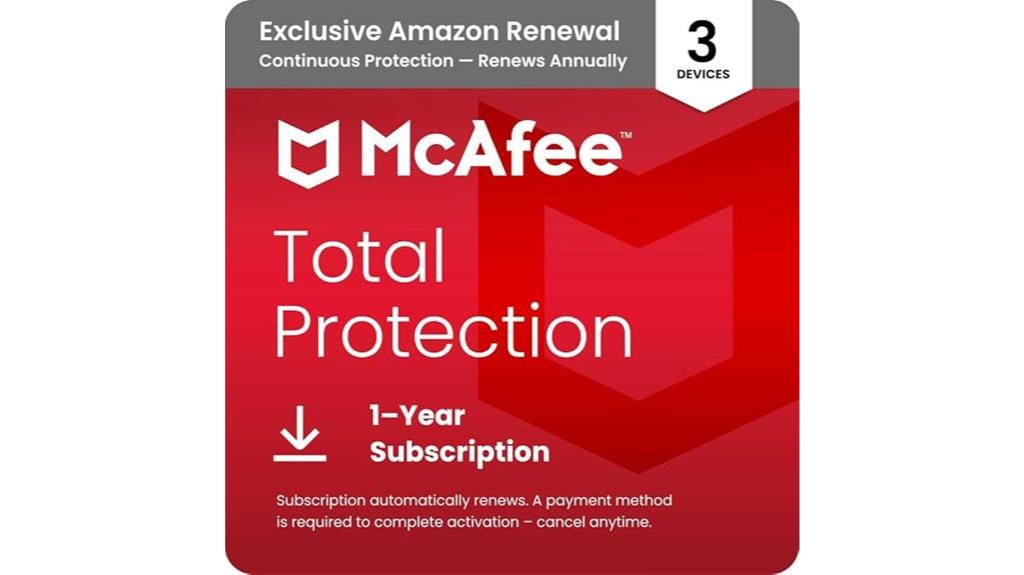 mcafee 3 device total protection