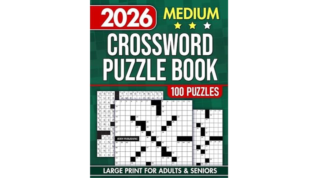 medium difficulty crossword puzzles