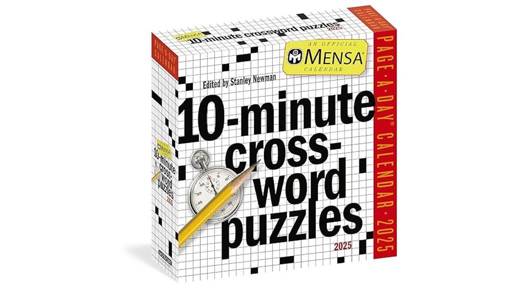 mensa crossword calendar 2025