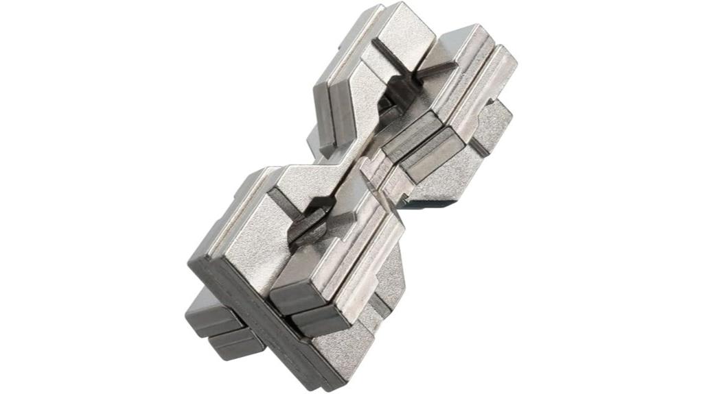 metal hourglass puzzle
