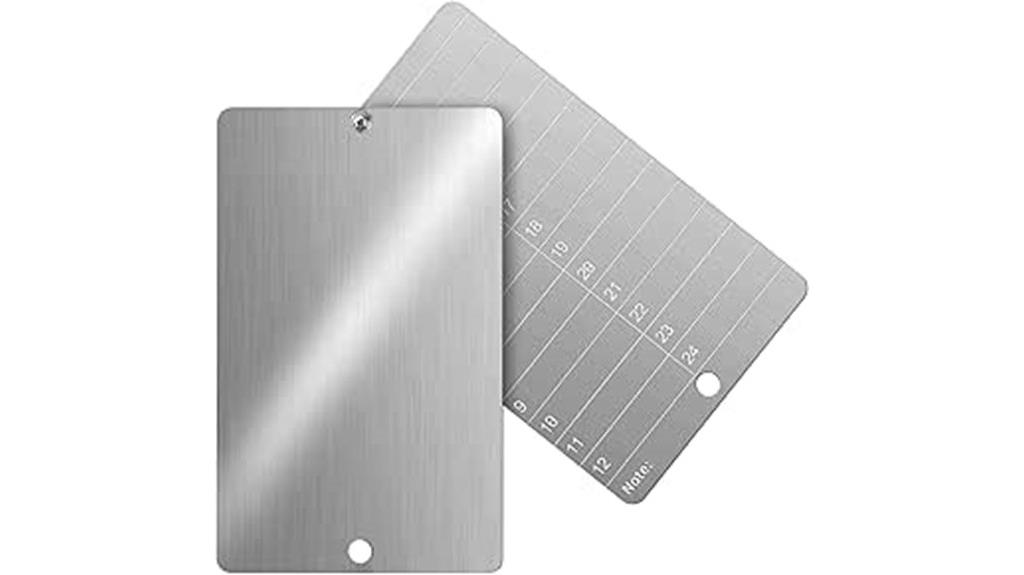 metal seed phrase backup