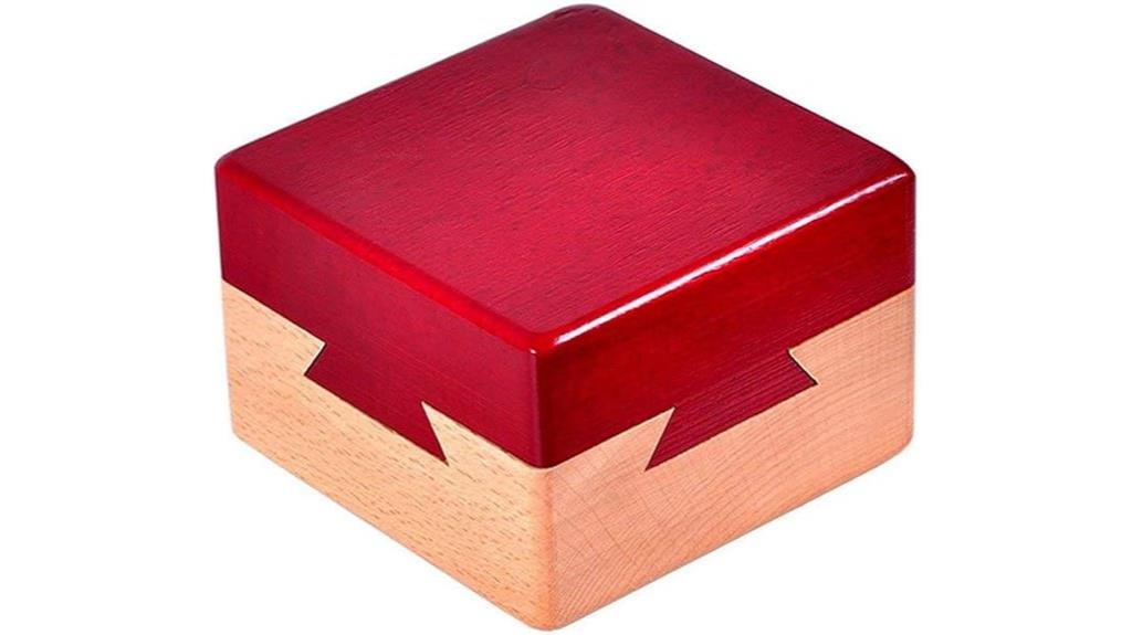 mini wooden puzzle box