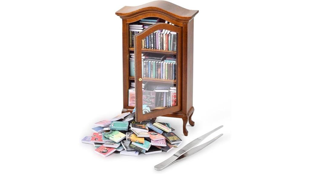 miniature book shelf