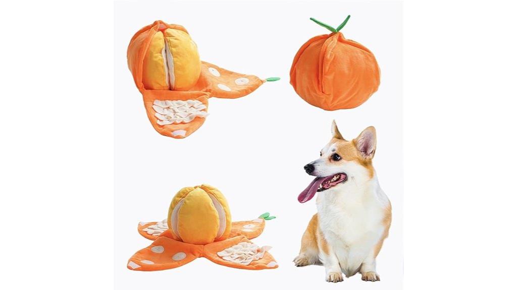 nocciola plush dog toy