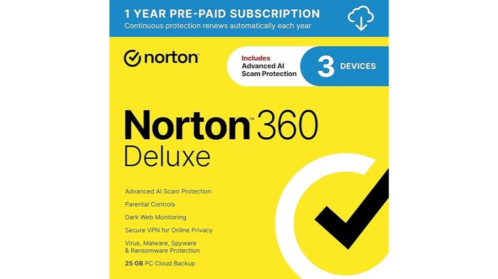 norton 360 deluxe 3 device