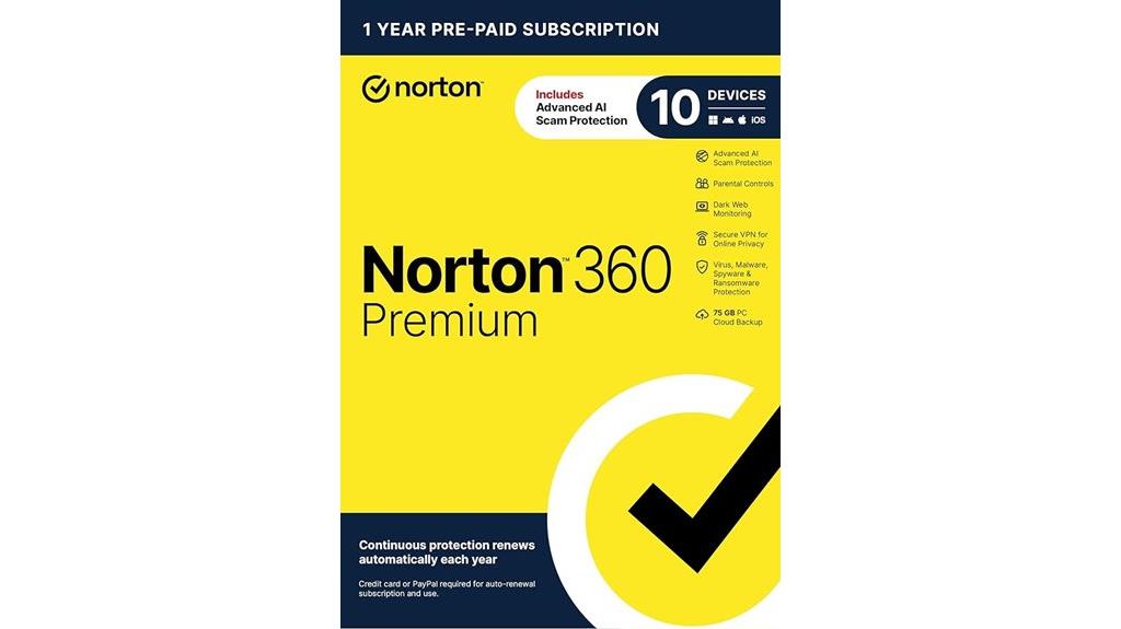 norton 360 premium antivirus