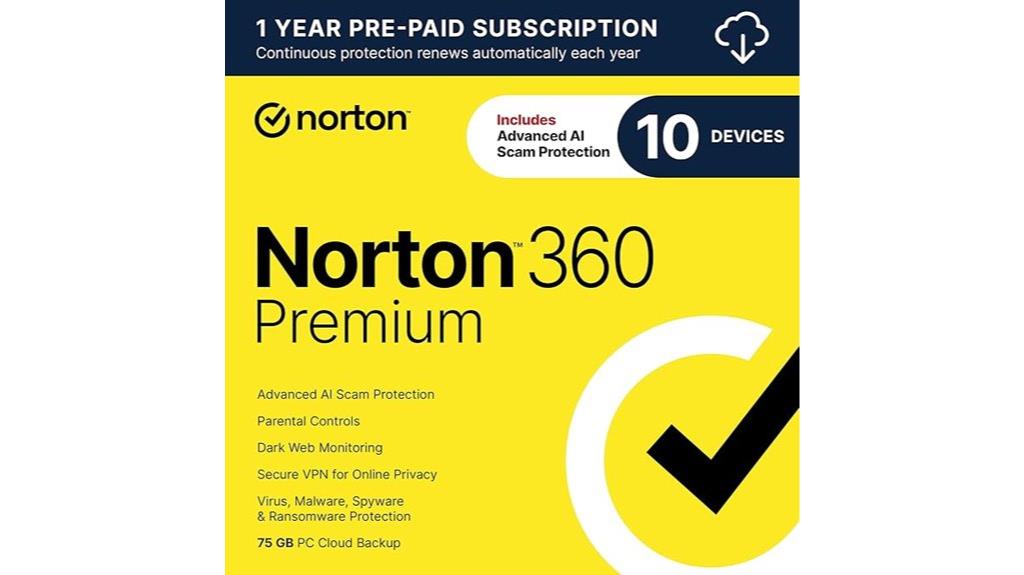 norton 360 premium for 10