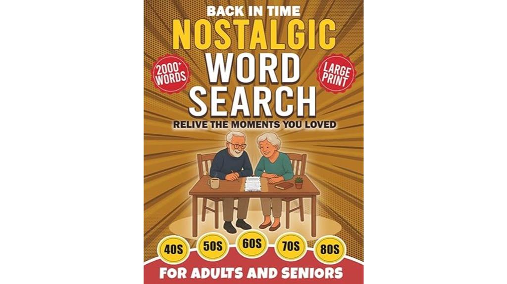 nostalgic word search puzzle