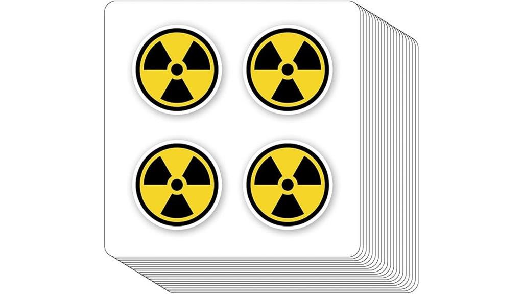 nuclear radiation warning stickers
