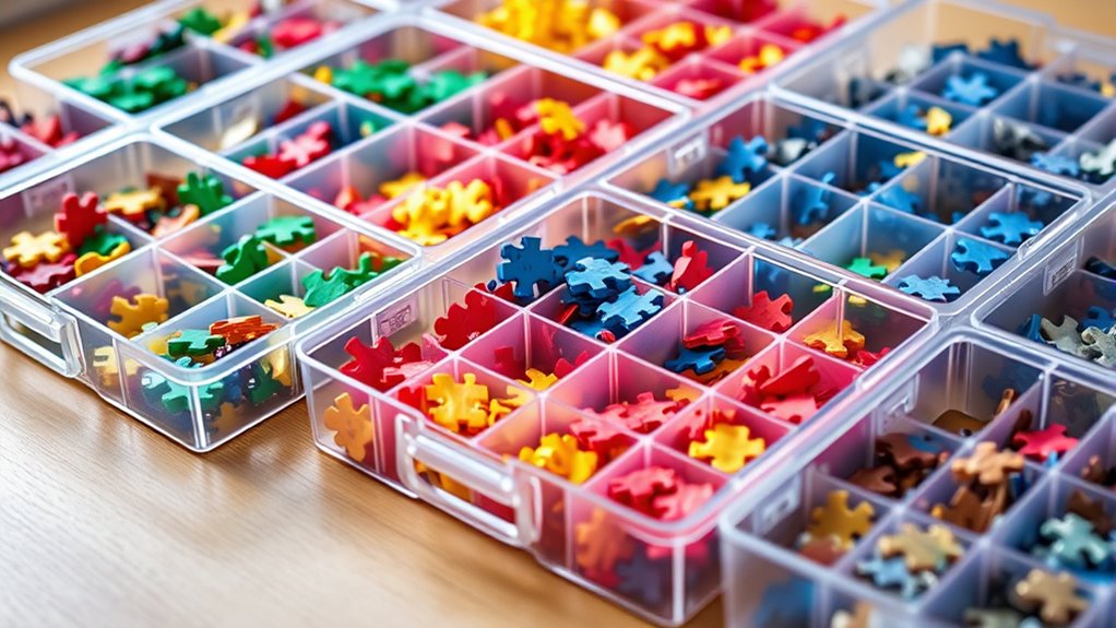 organized durable stackable trays
