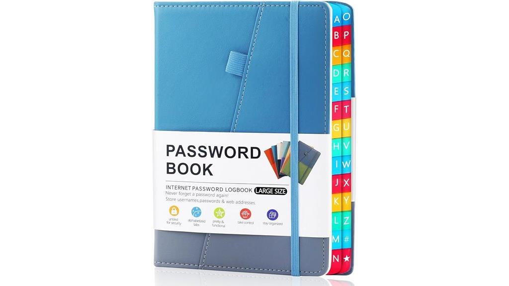 organized internet login passwords