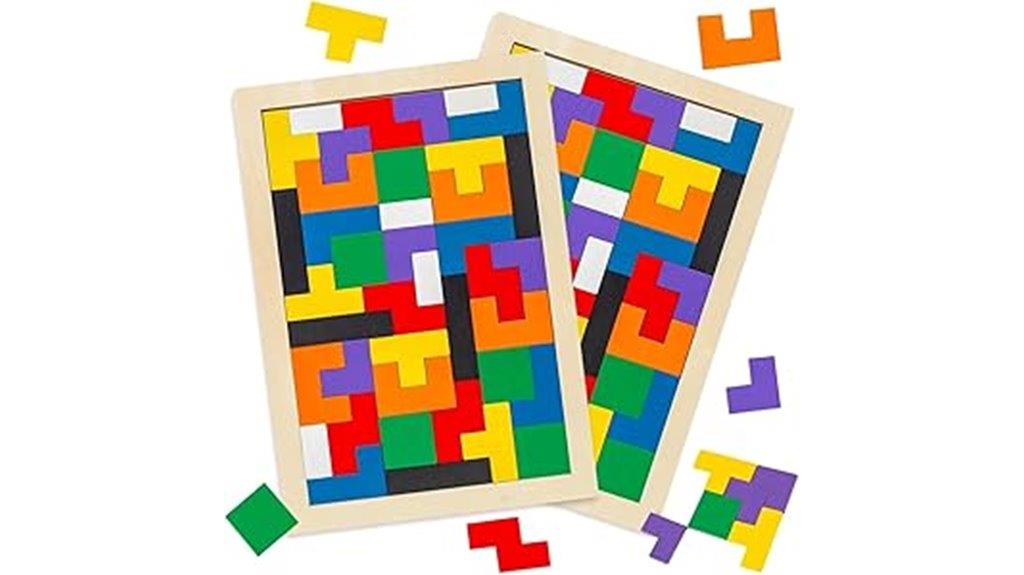 otters wooden puzzle set