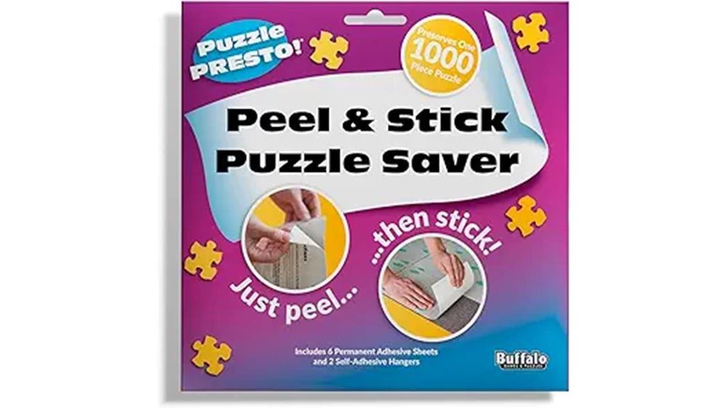 peel and stick puzzle saver