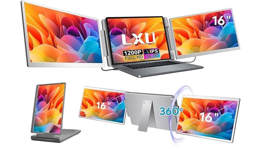 portable 16 inch laptop monitor
