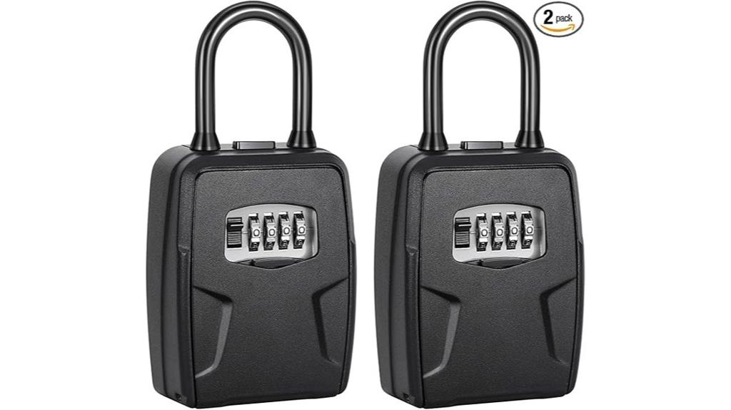 portable black key lockbox