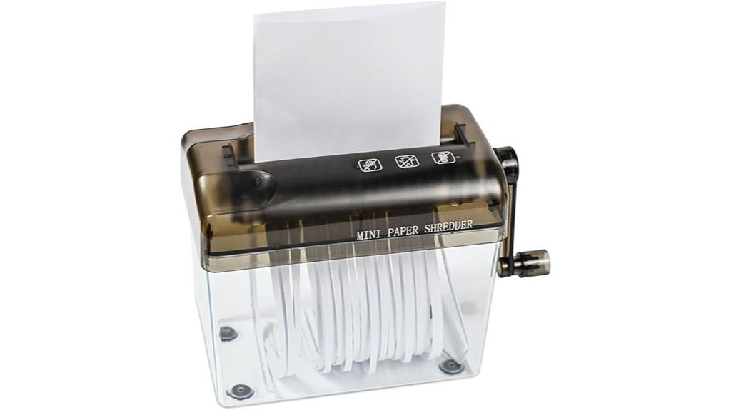 portable mini paper shredder