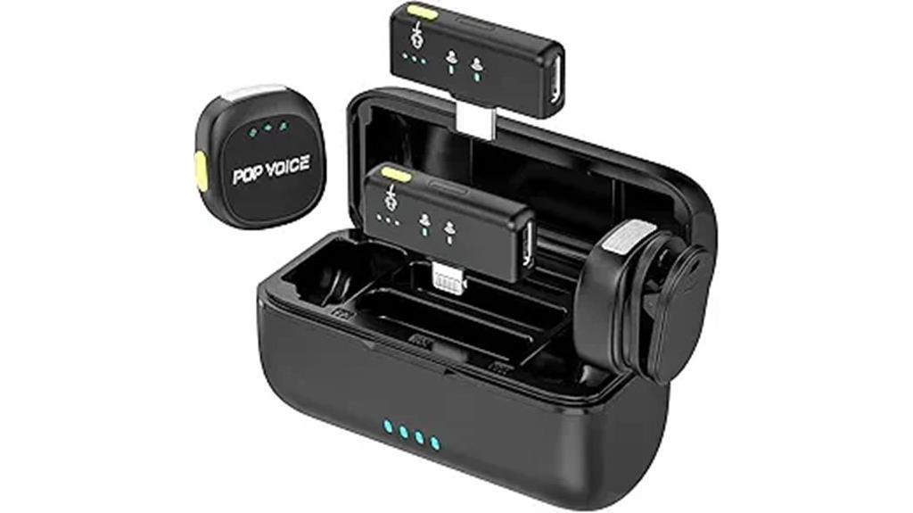 portable wireless microphone device