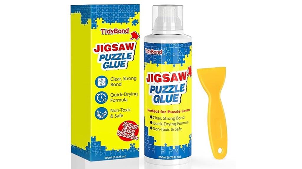 puzzle glue with sponge