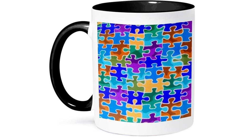 puzzle piece mug