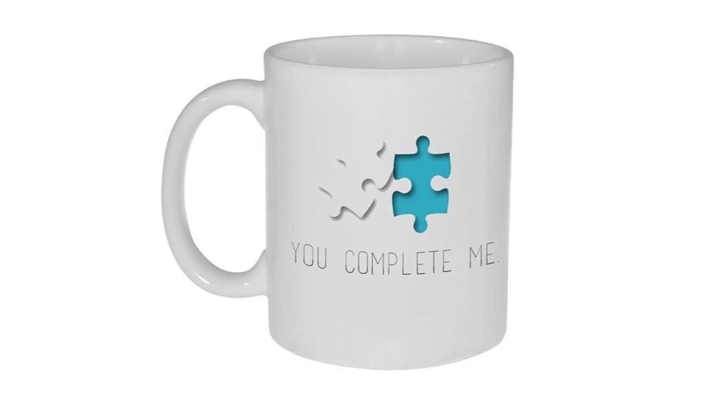 puzzle pieces coffee mug