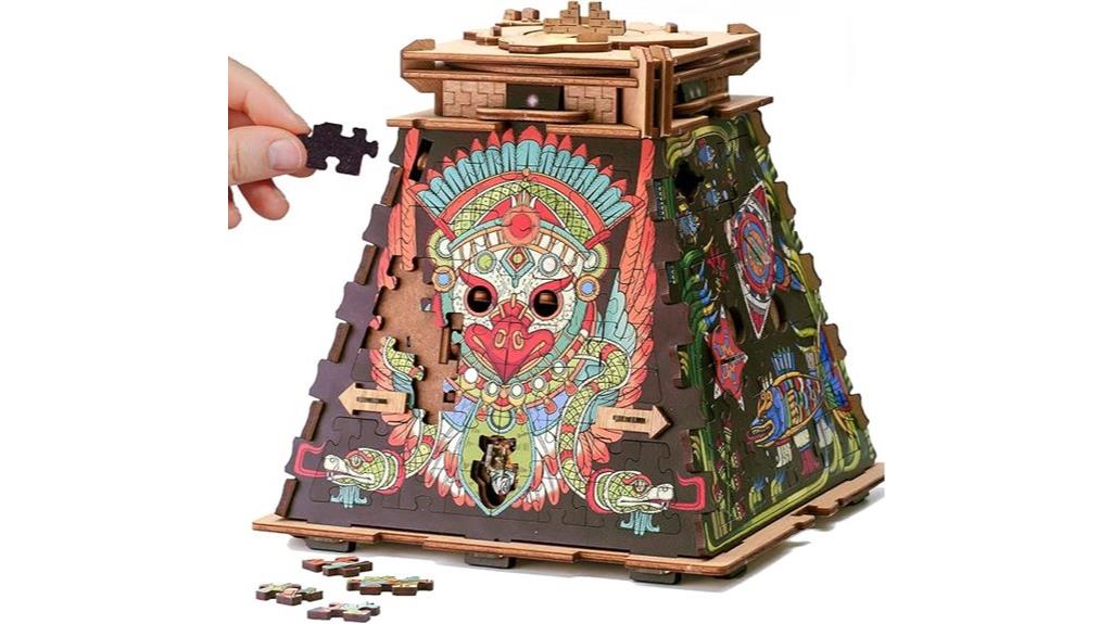 pyramid sun puzzle box