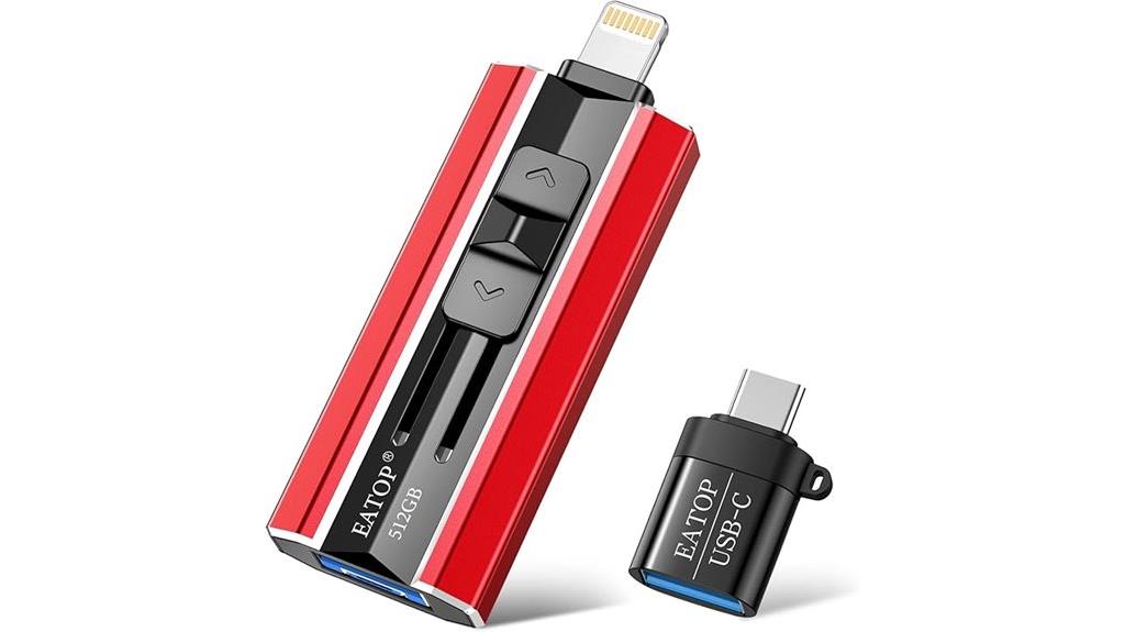 red 512gb flash drive