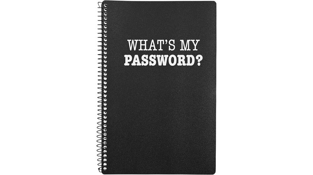 ring bound password organizer