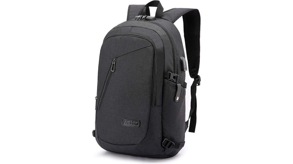 secure usb laptop backpack