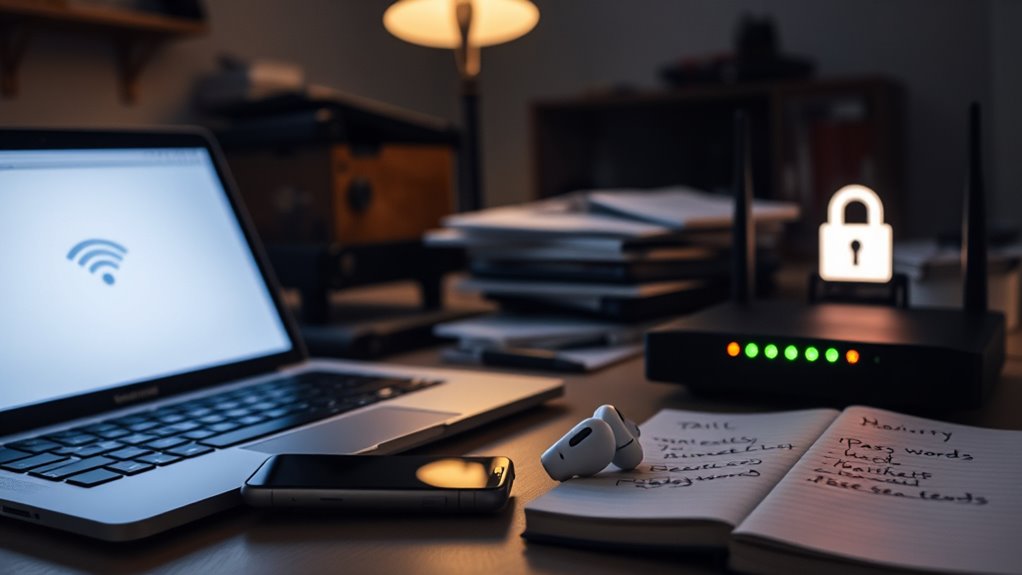secure wi fi with strong passwords