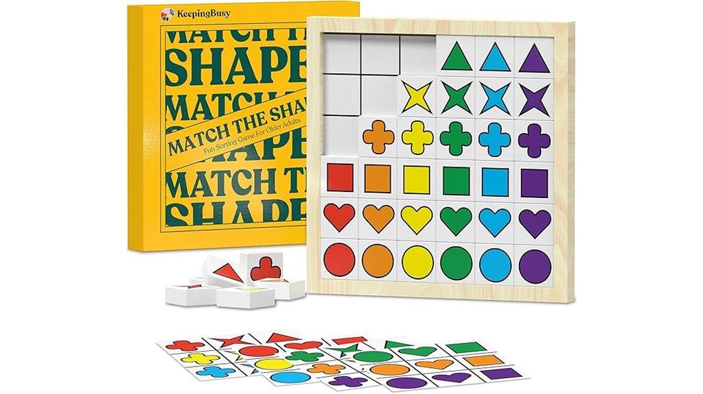 senior shape matching game