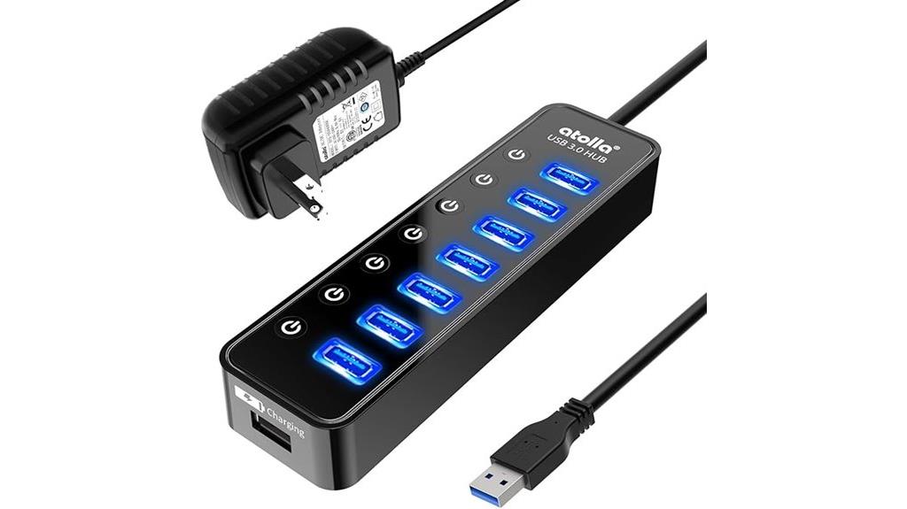 seven port usb charging hub