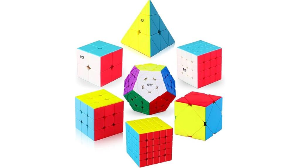 seven puzzle cubes pack