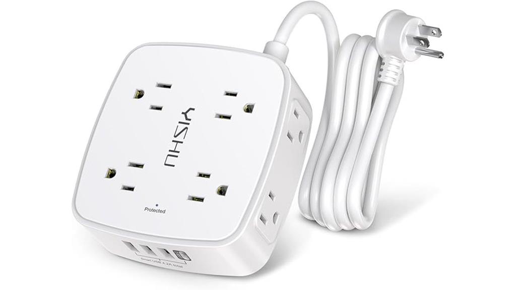 six foot usb power strip