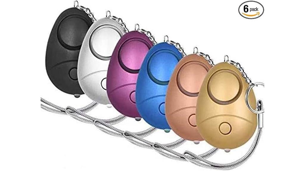six pack 140db personal alarms