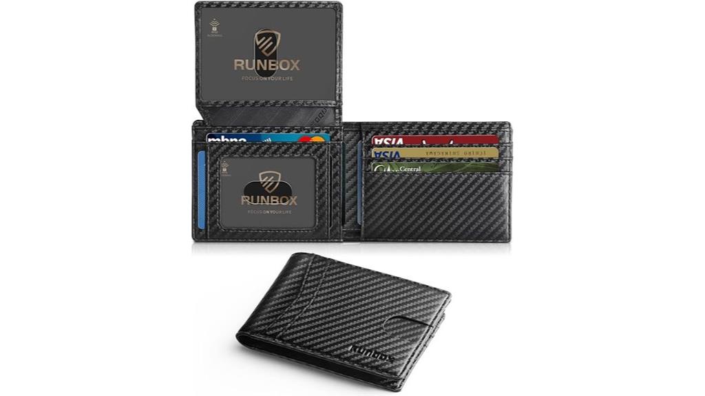 slim leather rfid wallet
