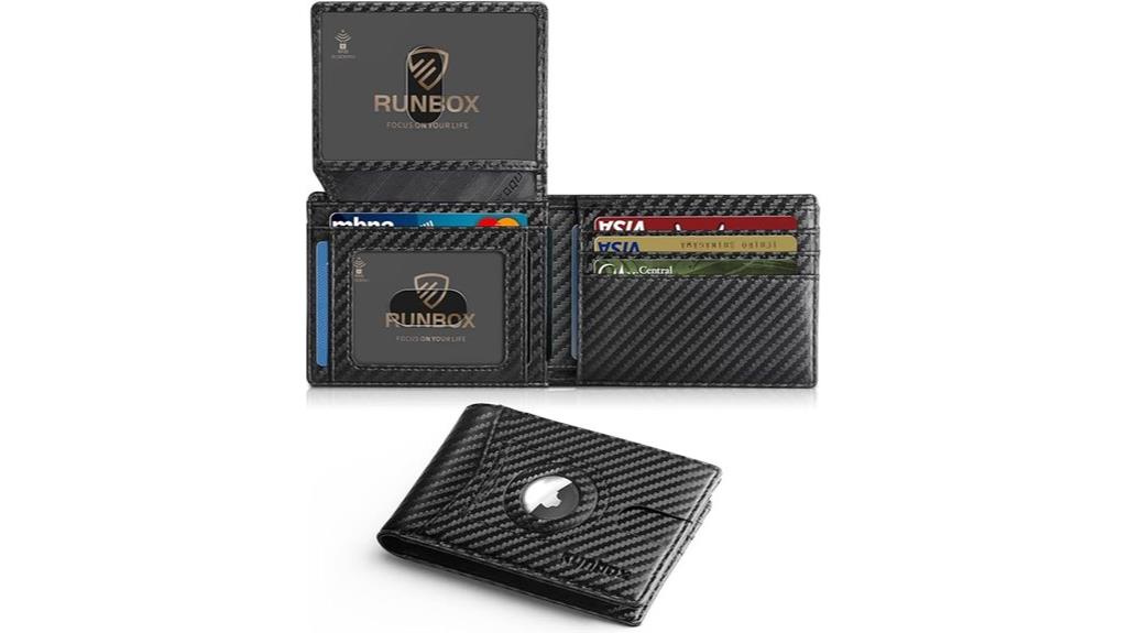 slim rfid leather wallet