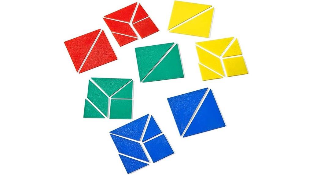small plastic tangram set