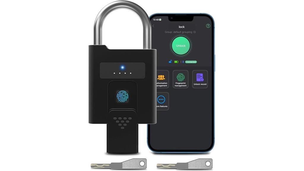 smart fingerprint lock backup