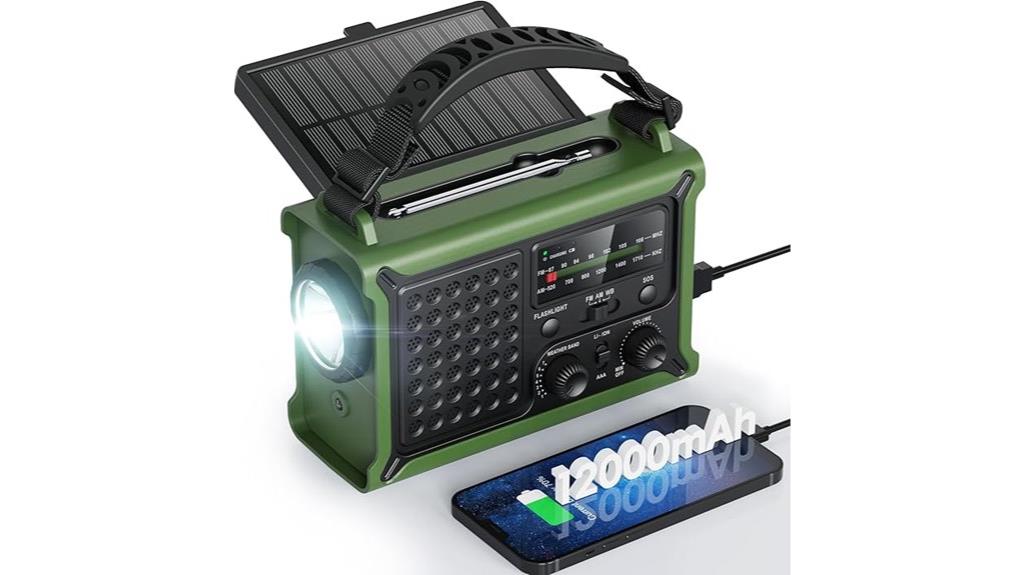 solar hand crank radio