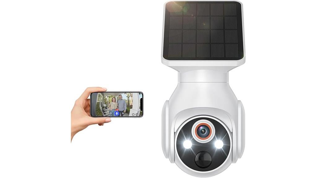 solar powered 1080p wifi camera
