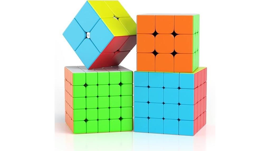 stickerless speed cube set