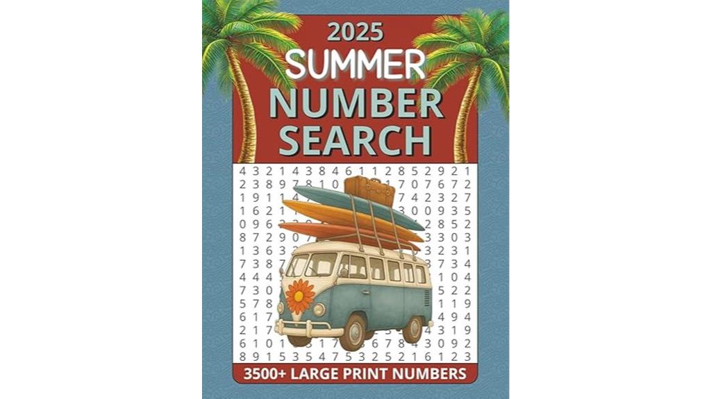 summer puzzle book for adults