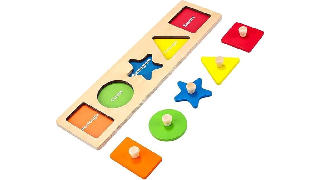 toddler jumbo wooden shape puzzles